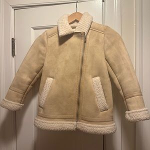 Zara kids faux suede jacket, Size 7